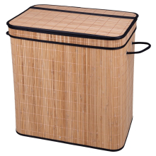 Bambusowy kosz na pranie 3-komorowy naturalny BAMBOO